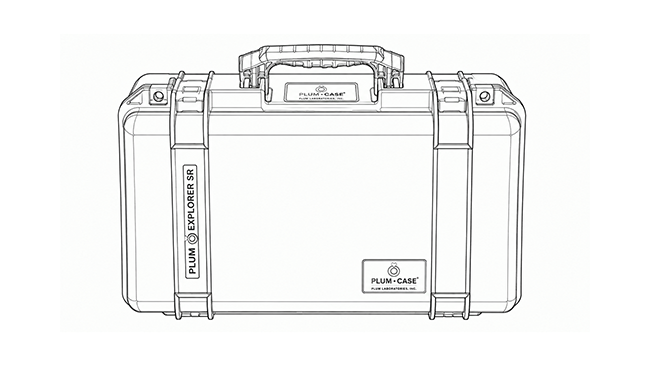 Plum Case in the closed position