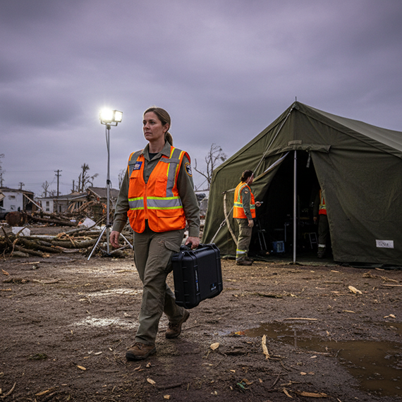 Plum Case deployed in emergency response